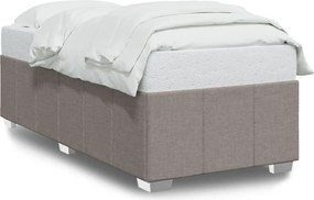 vidaXL Cadru de pat fără saltea Taupe 90x190 cm Stofa