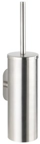 Perie de WC argintiu-mat autoadezivă din oțel inoxidabil Orea – Wenko