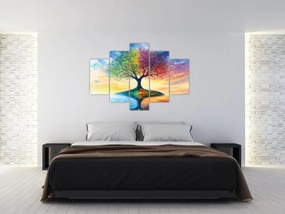 Tablou – Arbore pictat al anotimpurilor (150x105 cm)