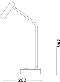 Ideal Lux - Lampă de masă LED EASY LED/3,5W/230V CRI 90 albă