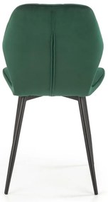 Scaun de bucaterie Pelor, verde/negru