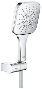 Grohe Rainshower Eco SmartActive 130 Cube Set dus cu suport reglabil, crom