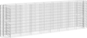 vidaXL Strat înălțat gabion, 330x50x100 cm, fier galvanizat