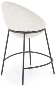 Scaun de bar tapitat H118 bej