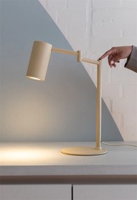 Lampa birou din metal bej cu brat articulat Bilbao