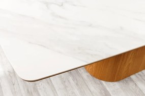 Masa sufragerie, Ceramica Alba, Furnir Stejar, UNIQUE 200cm A-45142 VC