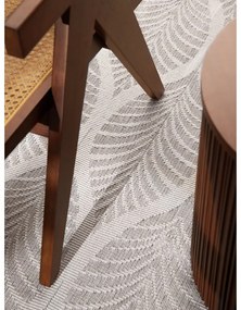 Covor pentru exterior și interior gri/fildeș rotund ø 160 cm Duet Liora – NORTHRUGS