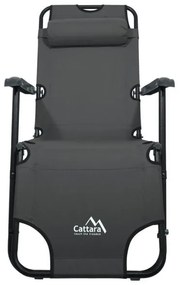 Șezlong pliabil, antracit