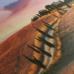 Tablou - Casa pe deal Toscana, Italia (90x60 cm)