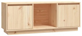 814339 vidaXL Comodă TV, 110,5x35x44 cm, lemn masiv de pin