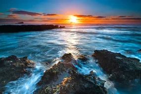 Fototapet apus de soare romantic