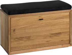 Băncuță lemn masiv Încălțăminte Sutton, 85 × 39 × 58 cm