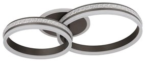 Plafoniera LED cu telecomanda design modern Grouni 64x40cm