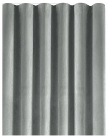 Draperie gri dimout (semi-opacă) din catifea 200x250 cm Velto – Filumi