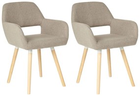 Set 2 buc. scaune pentru sufragerie Chico (maro deschis). 1009916