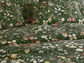 Lenjerie de pat din microfibra COLORFUL MEADOW verde inchis Dimensiune lenjerie de pat: 70 x 90 cm | 140 x 200 cm