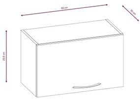 Set mobilier de bucătărie VALERIA 180 cm, maro/stejar Sonoma