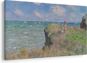 Tablou - Claude Monet, Cliff Walk at Pourville, reproducere (90x60 cm)