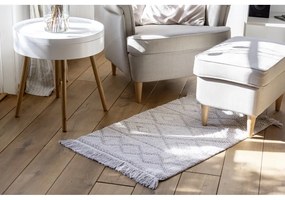 Covoraș baie din bumbac organic Wenko Urla 60 x 90 cm, gri