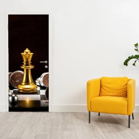 Fototapet pentru ușă - Piese de sah (95x205cm)