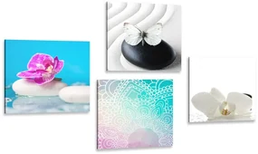 Set tablouri Feng Shui în combinație de culori interesante