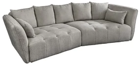 Canapea mare, Tesatura boucle gri, ROYAL 295cm