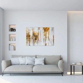 Tablou - Abstract auriu (90x60 cm)