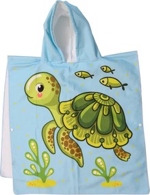 Poncho pentru copii TURTLE verde 60 x 90 cm Dimensiune: 60 x 90 cm
