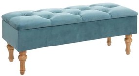 Bancheta pliabila River, Albastru Velvet, 102 x 38 x 41 cm