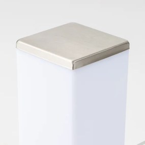 Brilagi - Lampă de exterior cu 2 prize Schuko NOVA, 1xE27/15W/230V, 40 cm, IP44, crom