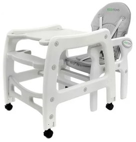 Scaun de masa 3 in 1 Ecotoys HC-223 Gri