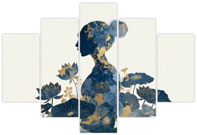 Tablou - Profil de femeie din marmură (150x105 cm)