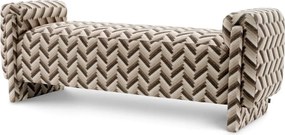 Bancheta eleganta design LUX Del Vale, Chevron brown