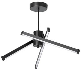 Lustră LED pe tijă 3xLED/10W/230V 3000-6500K d. 62 cm negru