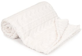 Pătură 4Home Cozy Knit crem, 150 x 200 cm