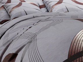 Lenjerie din bumbac PLAVA gri Dimensiune lenjerie de pat: 70 x 90 cm | 140 x 200 cm