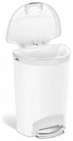 Simplehuman Coș cu pedale, 50 l, alb