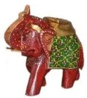 Statueta Elefant rosu 12x12x5 cm