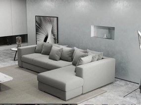 Colțar extensibil dumonde cu ladă de depozitare si sezut confortabil din spuma high-density, Gloria Royal Grey II 320x183 cm
