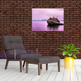 Tablou cu piata în mare (70x50 cm)