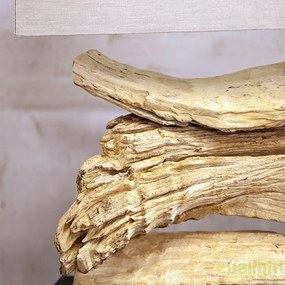 Veioza / Lampa de masa design rustic Riverine bej A-17326 VC