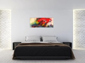 Tablou - Papagali roșii ara (120x50 cm)
