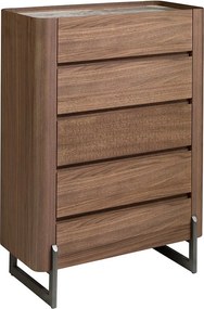 Dulapior 5 sertare deosebit design LUX Walnut-Marble