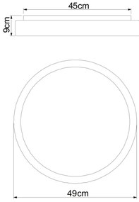 Globo 41587-24 - Plafonier LED dimabil SONNY LED/24W/230V cu DO