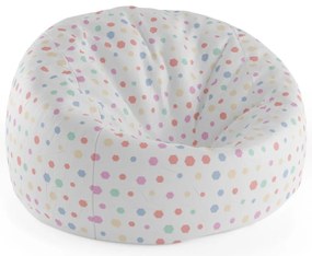 Sac de șezut Cocoon buline multicolore - pentru copii, colorat