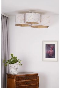 Lustră aplicată Duolla ROLLER TRIO HEX 3xE27/15W/230V alb/auriu