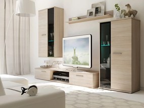 Zondo Mobilier living Saul (Stejar sonoma) (fără iluminat). 610002