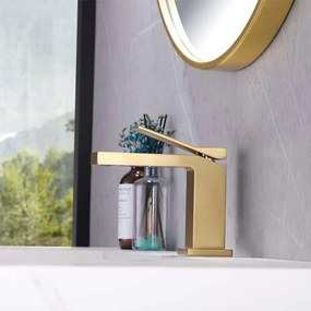 Baterie pentru lavoar Rea Duet Gold Low