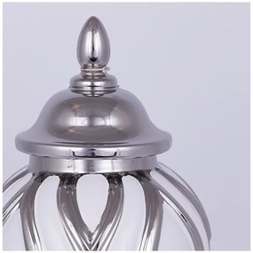 Vază ceramică 35x18,5 cm argintiu/alb