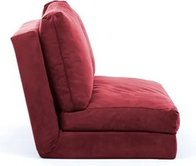 Canapea burgundy extensibilă 120 cm Taida – Balcab Home